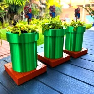 Mario Pen Plant Pot Container